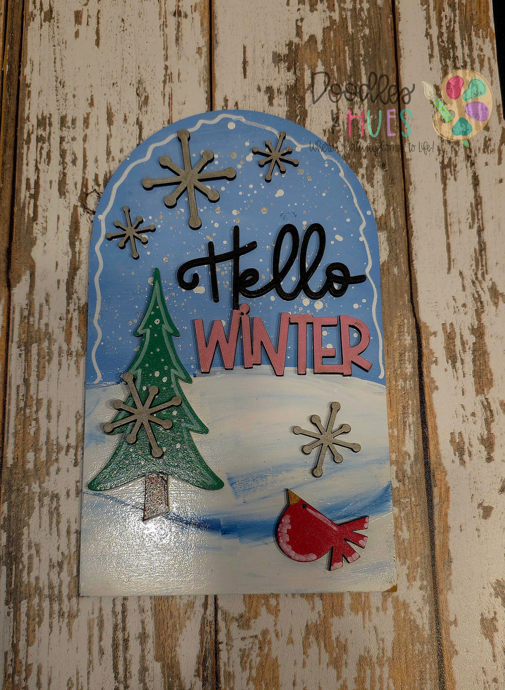 Arch Insert – Hello Winter