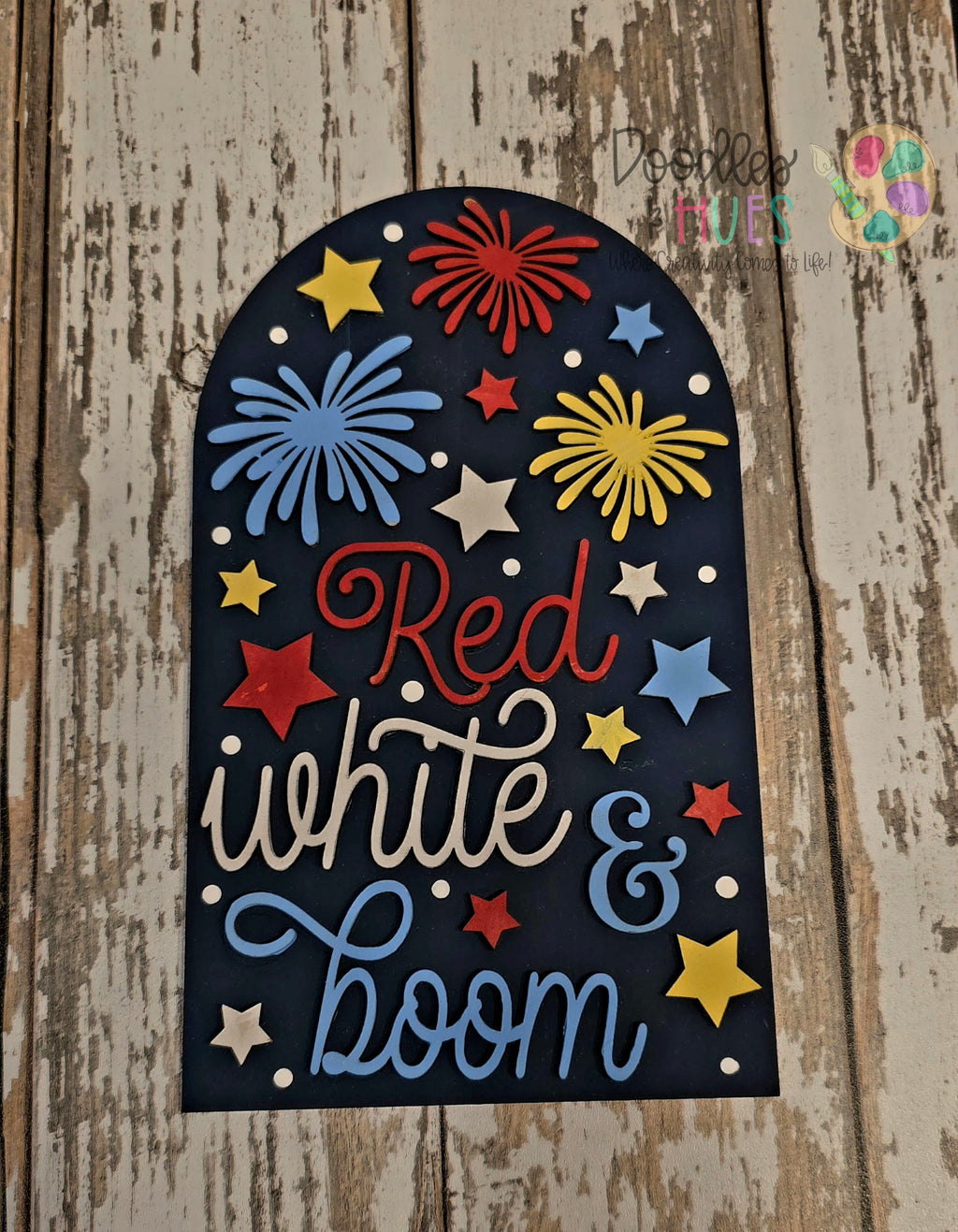Arch Insert – Red, White & Boom
