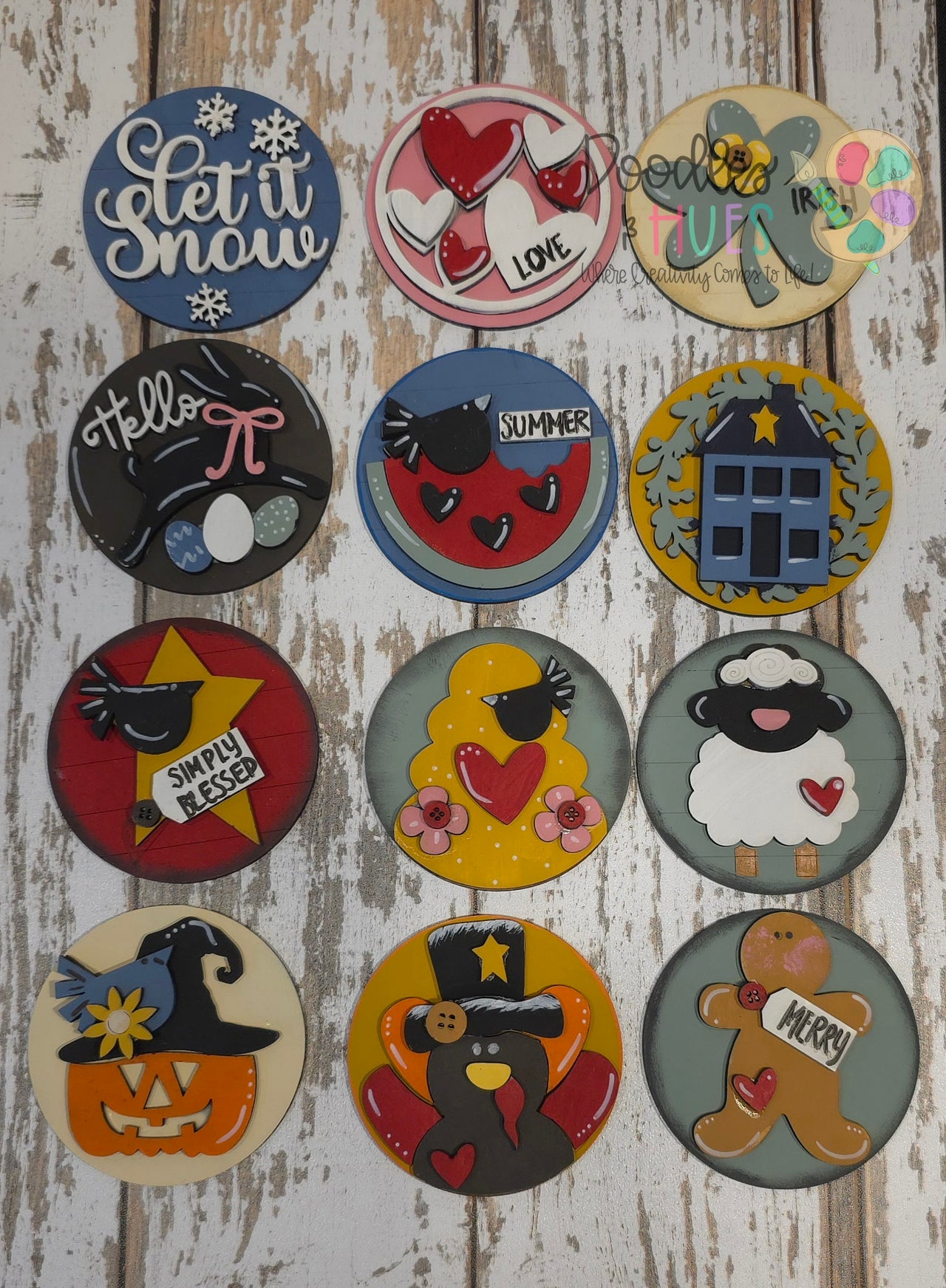 3" Inserts, Seasonal B (Set of 12)