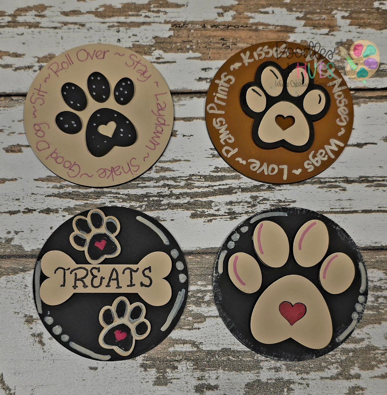 3" Inserts, Dog (Set of 4)