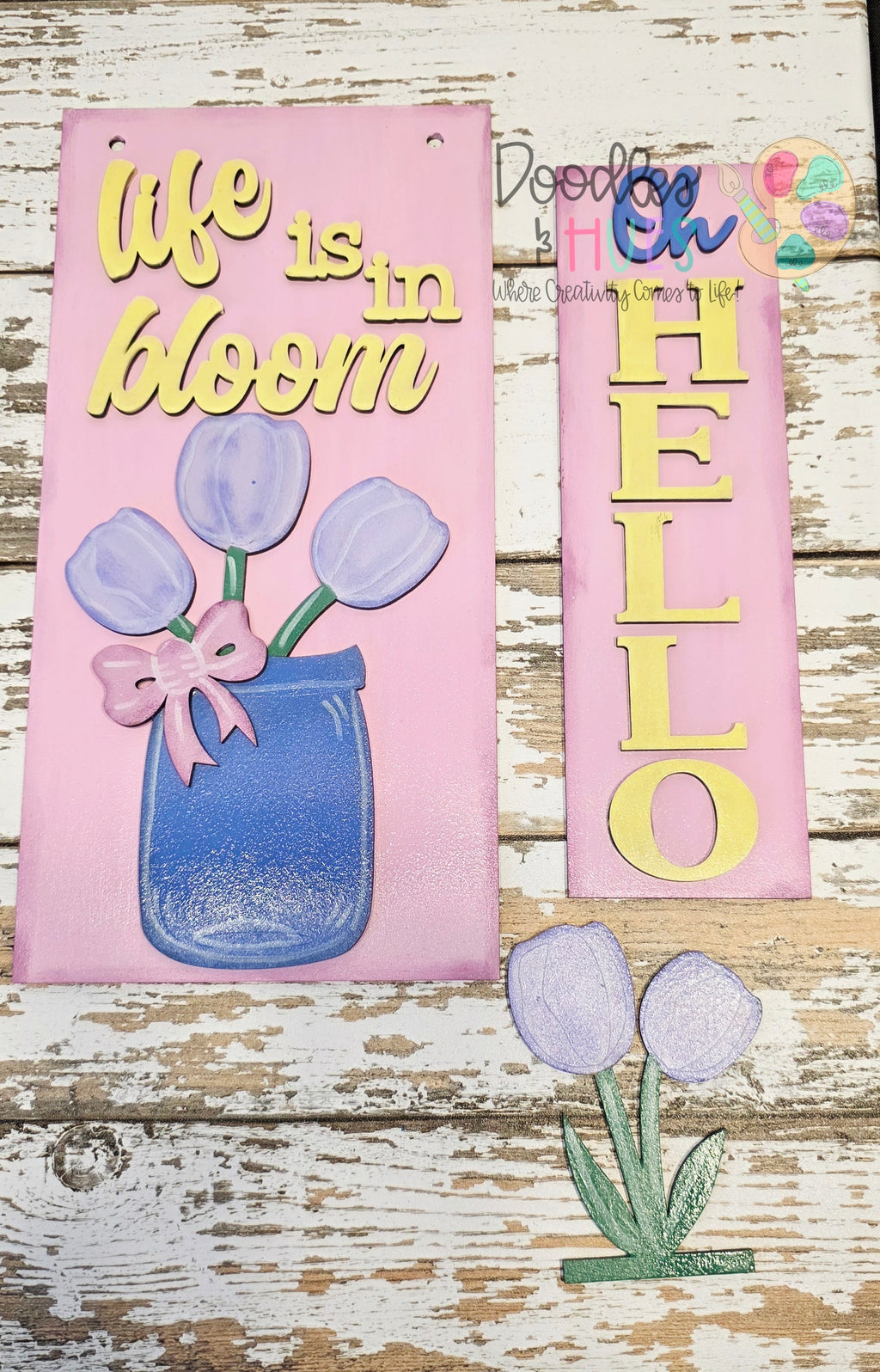 Sign Post Add-On – Tulips