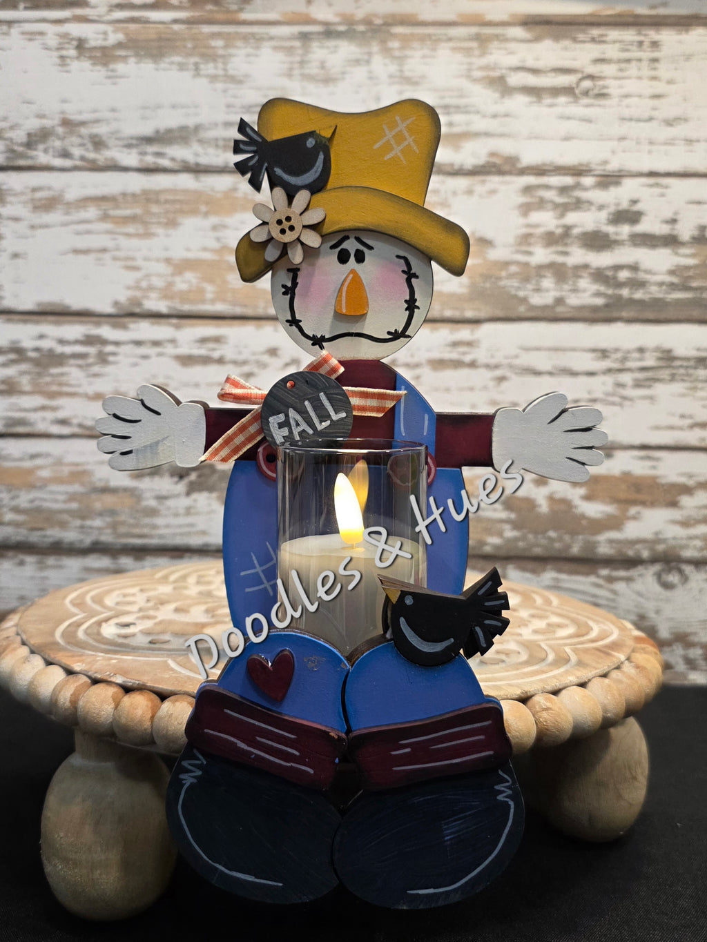 Scarecrow Votive Shelf Sitter