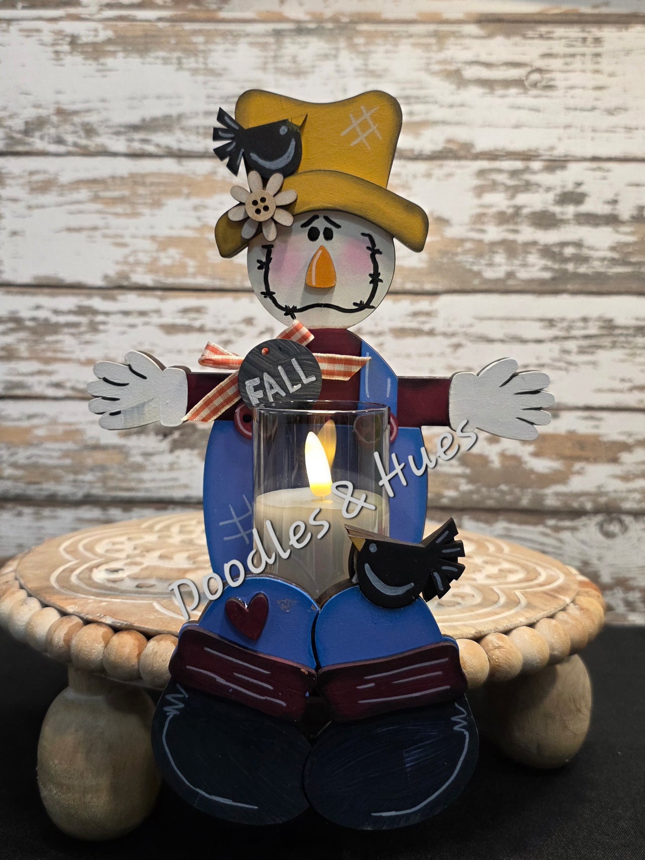 Scarecrow Votive Shelf Sitter