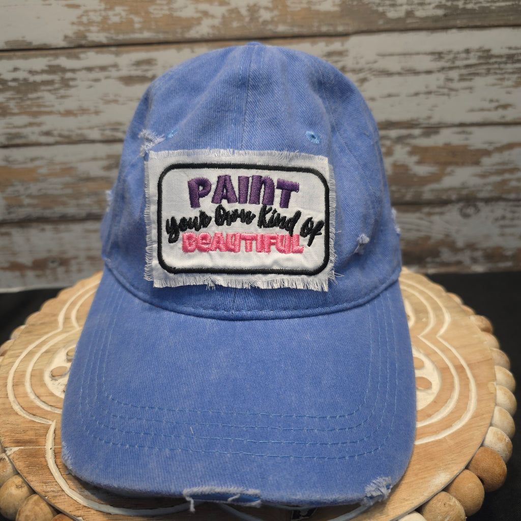 Light Blue Hat - Paint Your Own Kind of Beautiful