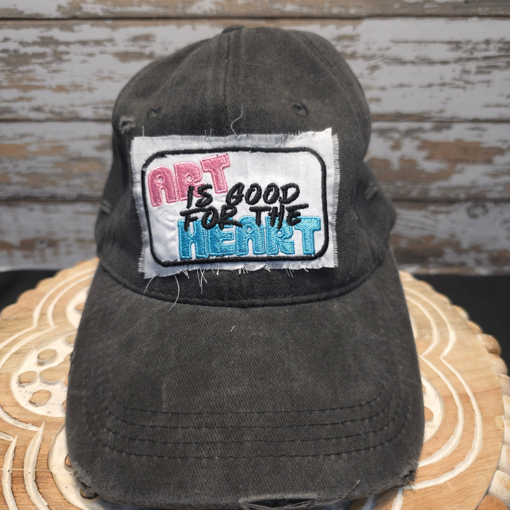 Soft Black Hat - Art is Good For the Heart