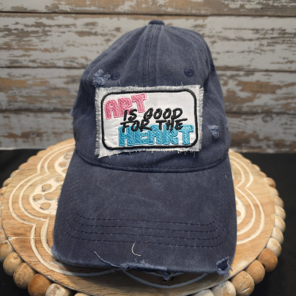 Blue Hat - Art is Good For the Heart