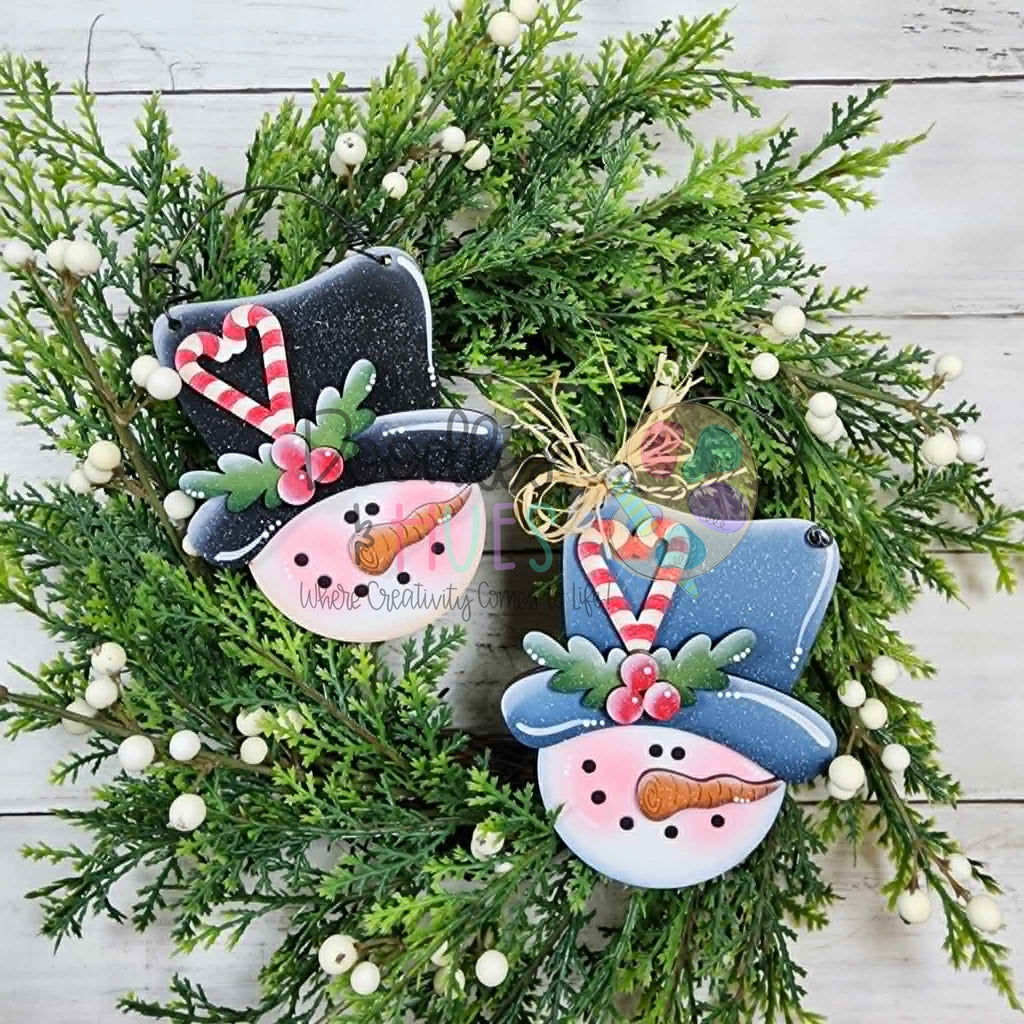 Snowman Head, Pack of 2
