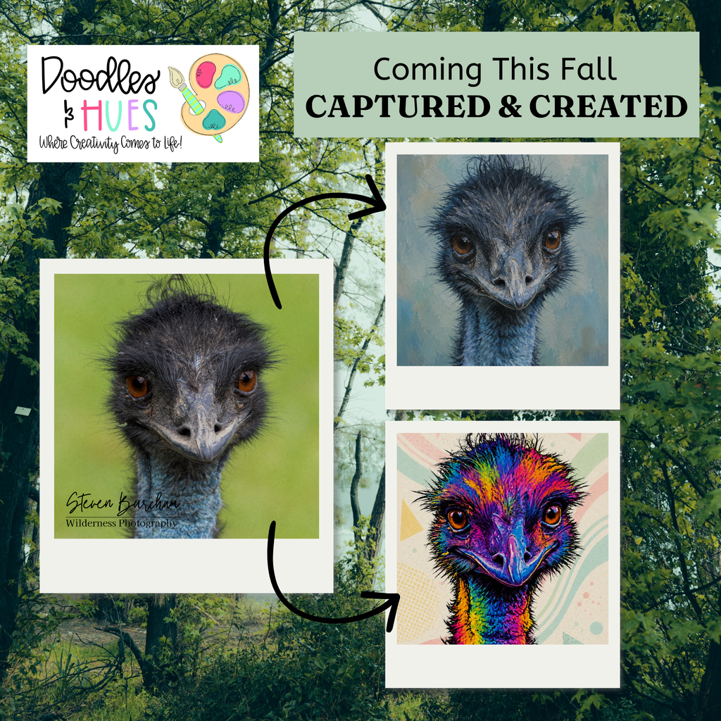 Australian Emu (Captured & Created)