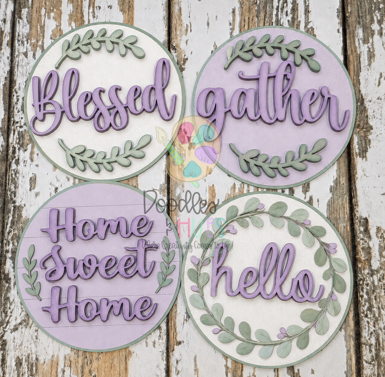 3" Inserts – Inspirational Quotes (Set of 4)