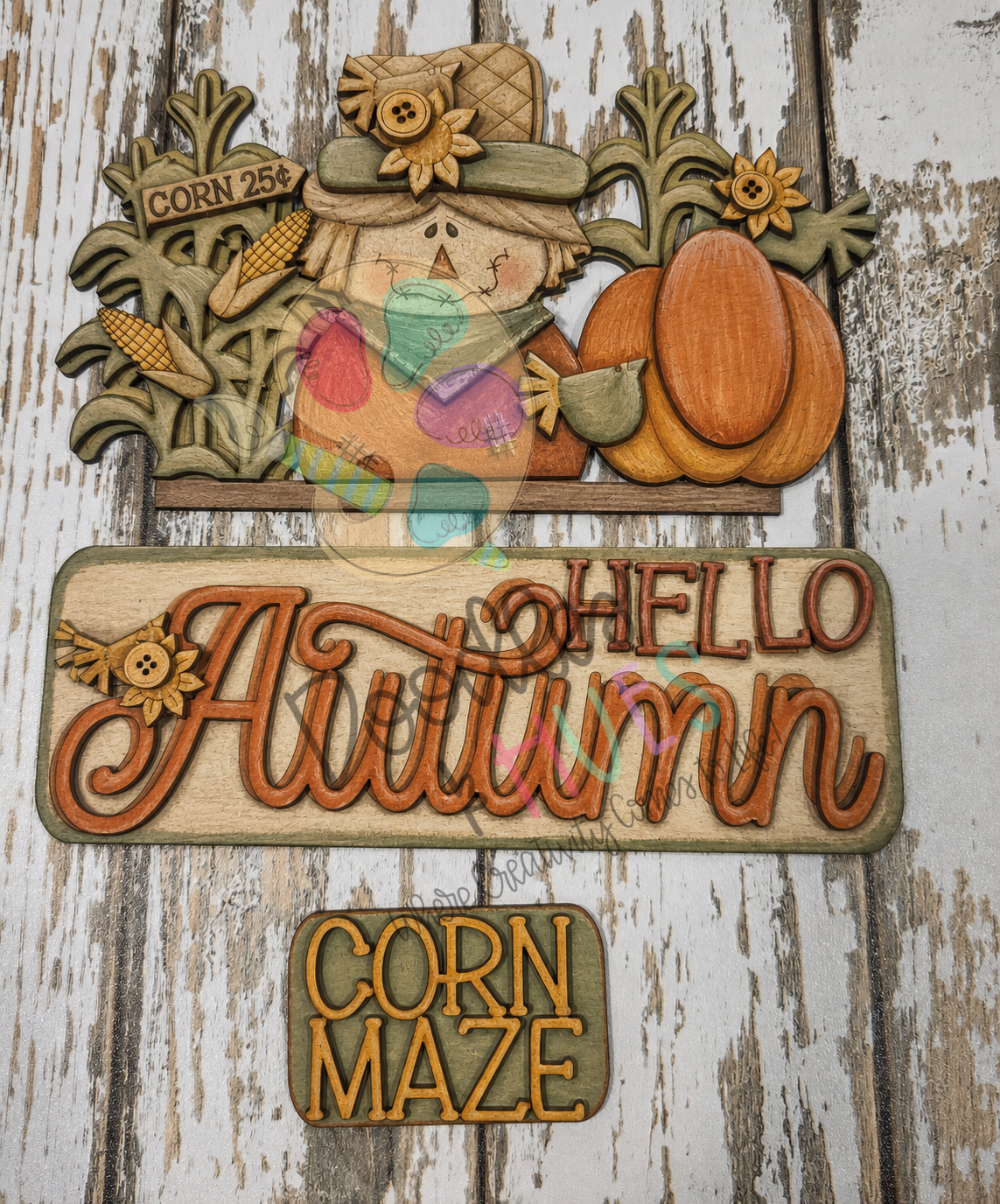 Scarecrow Autumn Truck Door Hanger Add-On
