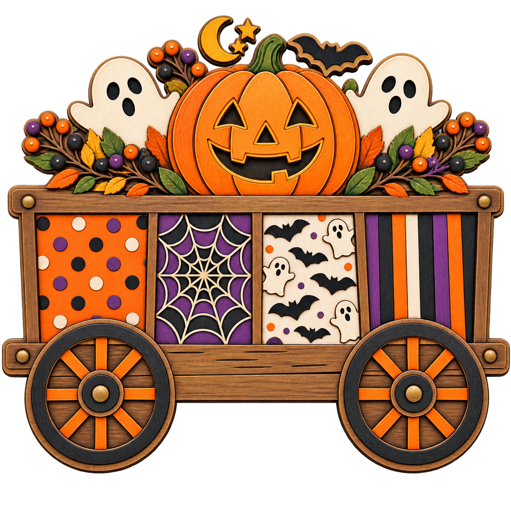 Halloween Wagon - 10.5"