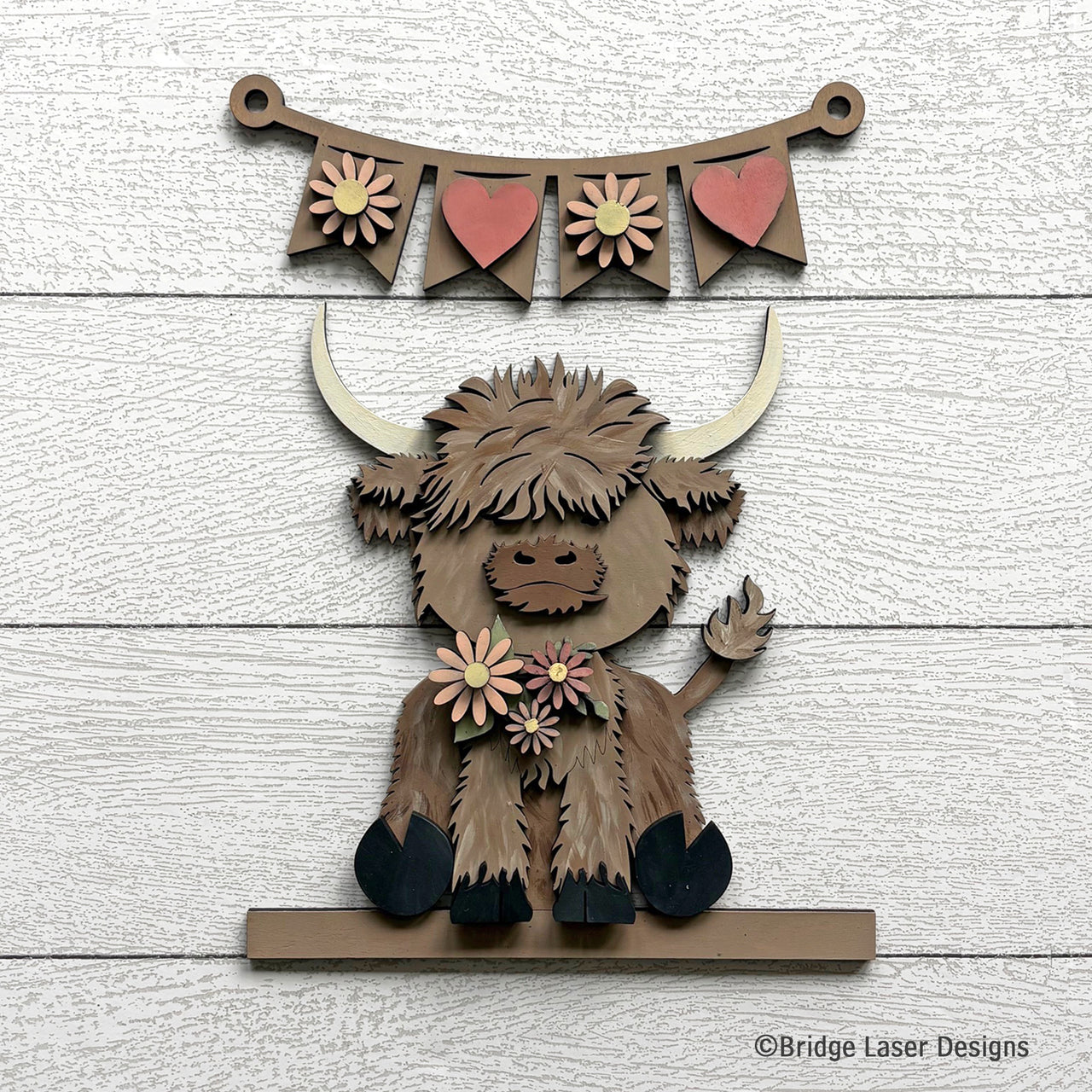Door Hanger Add-On – Highland Cow