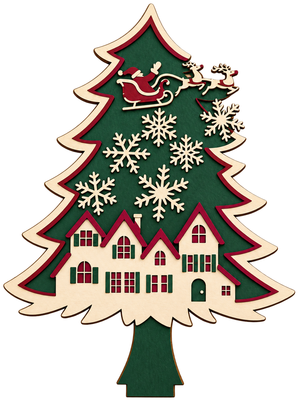 Tree, Santa Sleigh Sitter