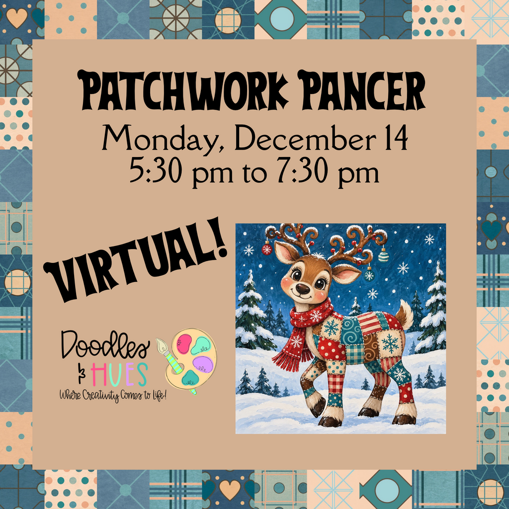 Patchwork Prancer Online Paint Party