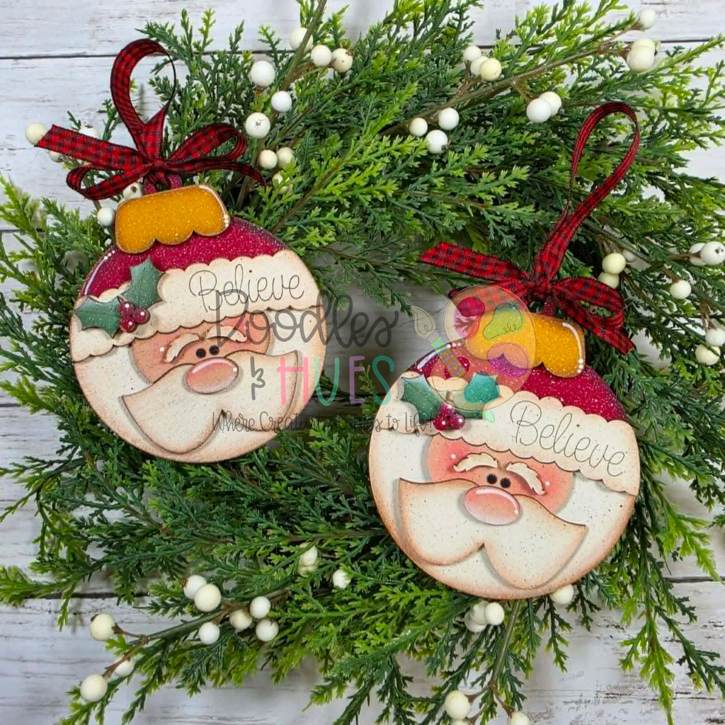 Santa Heads, Pack of 2