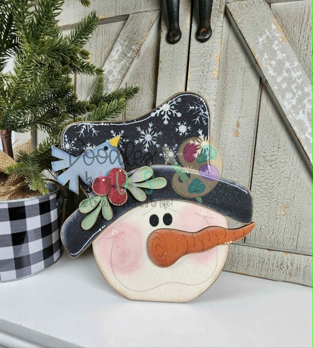 Snowman Head Shelf Sitter