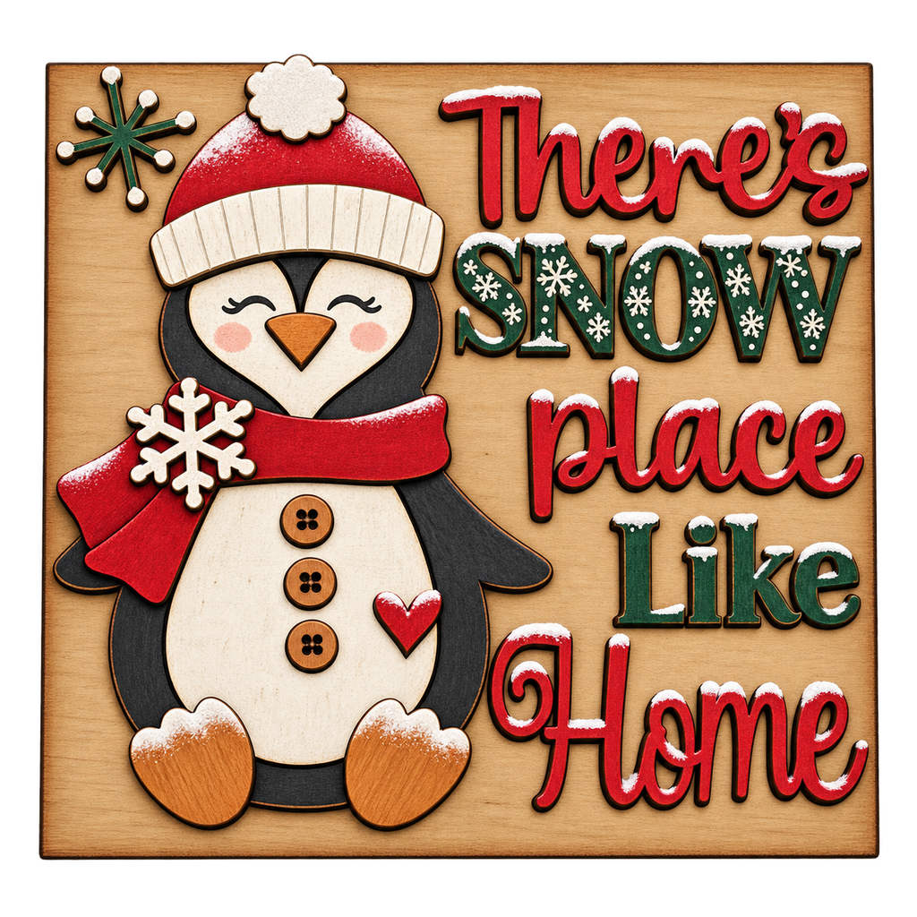 Penguin Snow Place Like Home