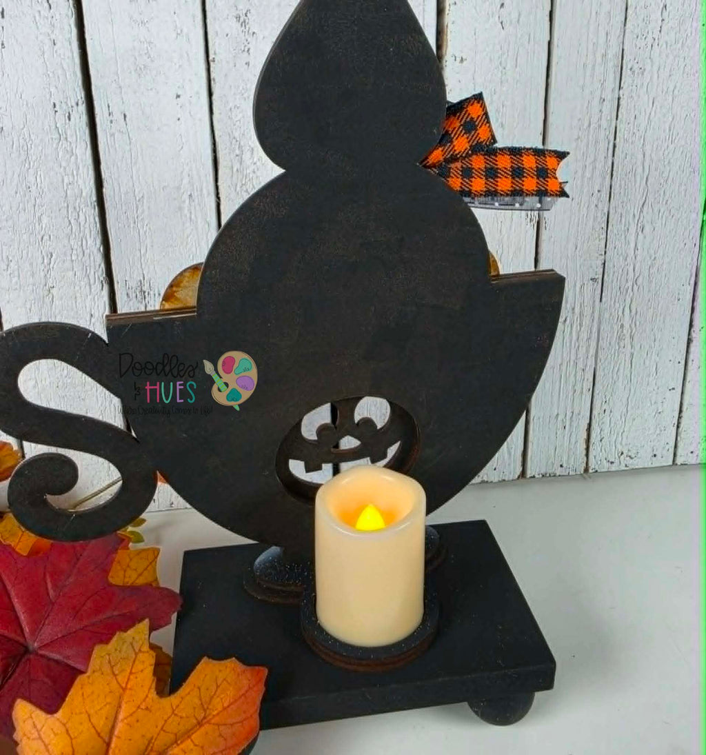 Ghost and Teach Cup Votive Sitter