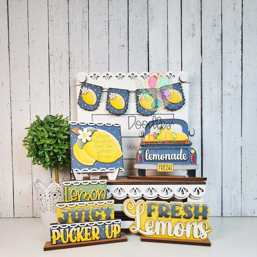 Tier Tray - Lemons
