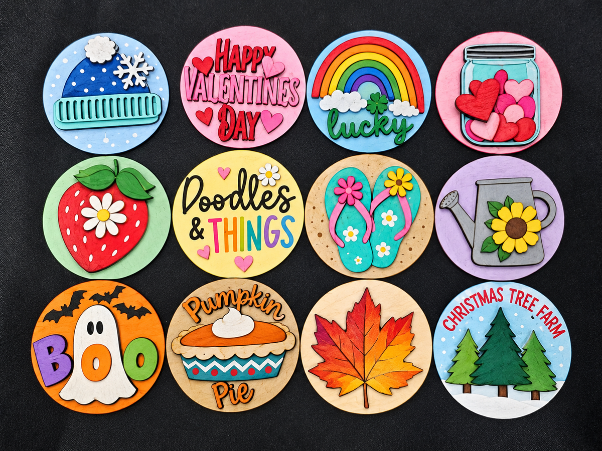 3" Inserts – Seasonal Set E (Set of 12)